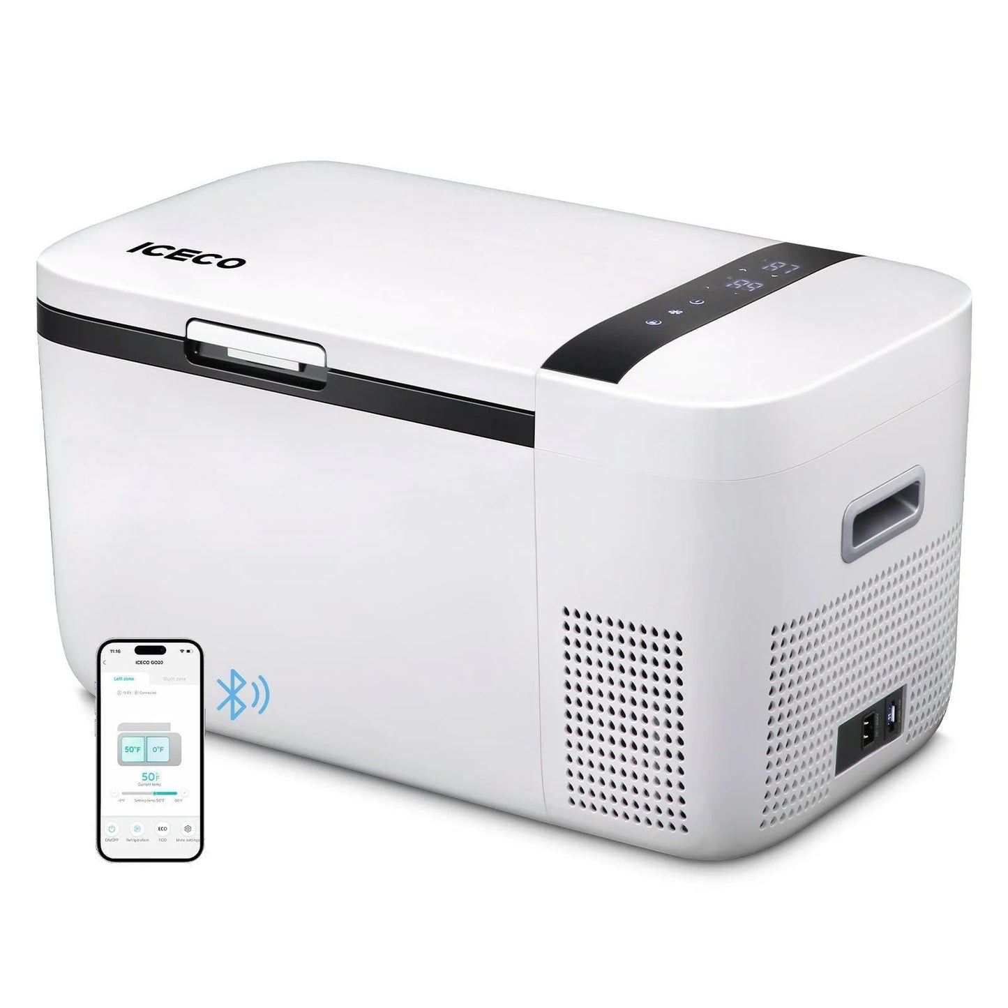 ICECO 21QT GO20 Dual Zone 12V Portable Freezer