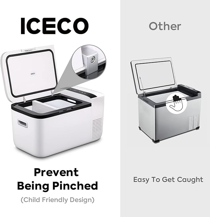 ICECO 21QT GO20 Dual Zone 12V Portable Freezer