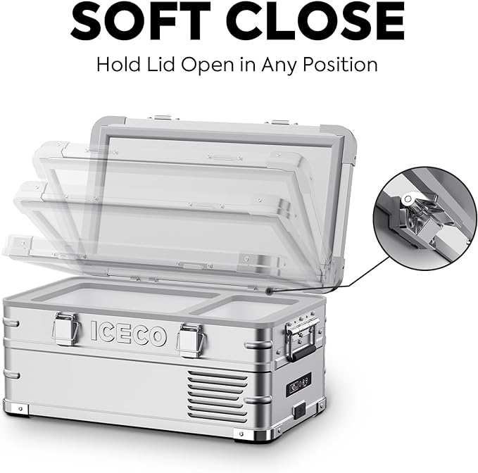 ICECO 21QT APL20 Light Duty Aluminum Portable Fridge Freezer Single Zone