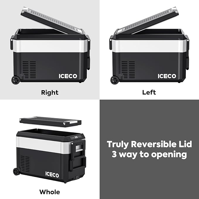 ICECO 40L-50L JPPro Series Wheeled Portable Fridge Freezer With Cover