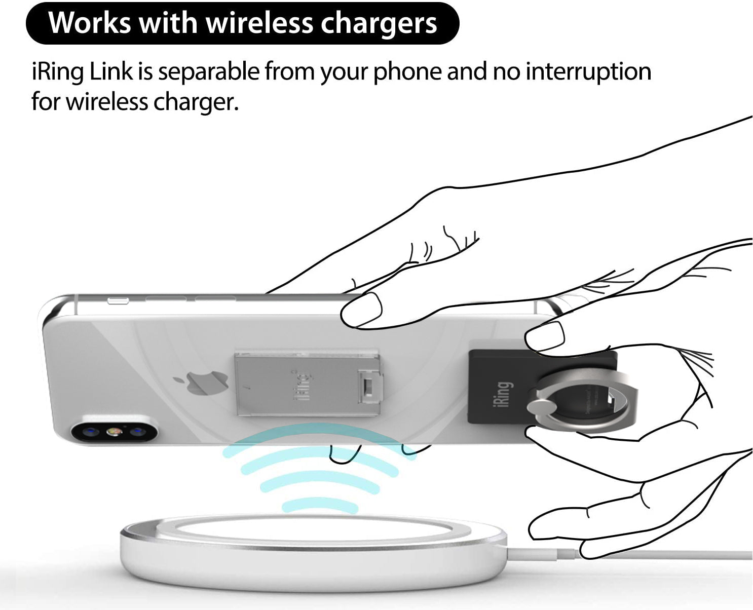 Wirelessly charge your smartphone with iRing