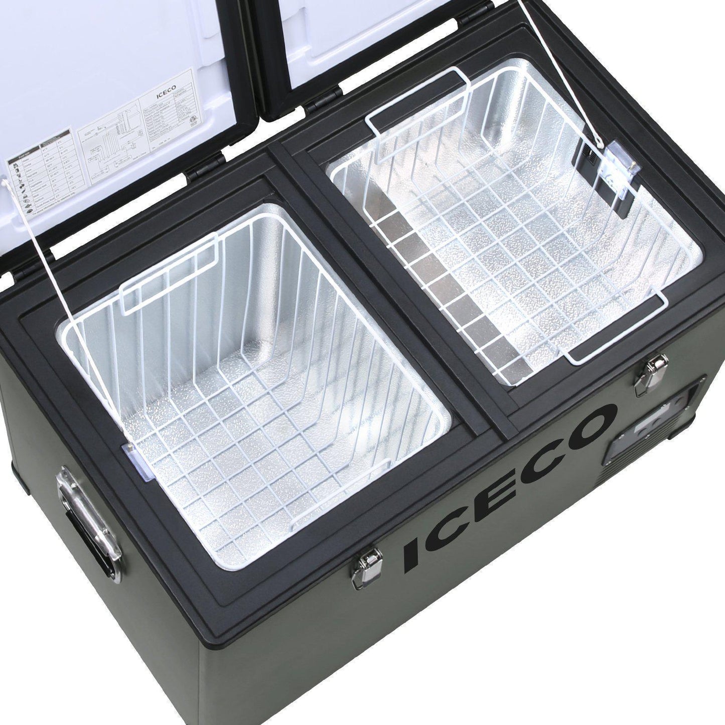 ICECO 68.7QT VL65 Dual Zone Fridge Freezer