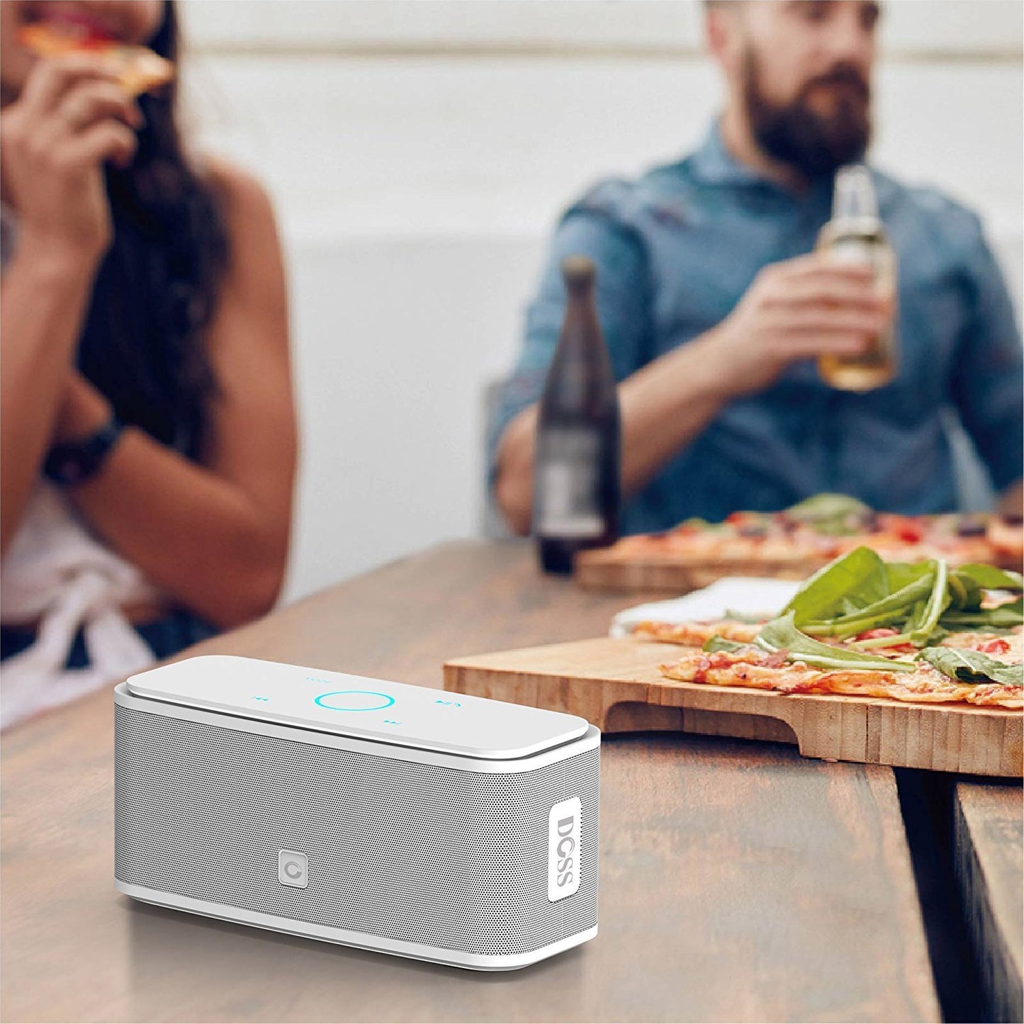 DOSS Soundbox Bluetooth Speaker, Portable Wireless Bluetooth 4.0 Touch Speakers with 12W HD Sound and Bold Bass, Handsfree, 12H Playtime for Phone, Tablet, TV, Gift Ideas