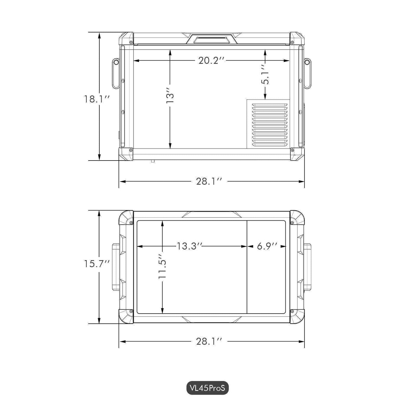 ICECO VL45ProS Single Zone Portable Fridge Freezer