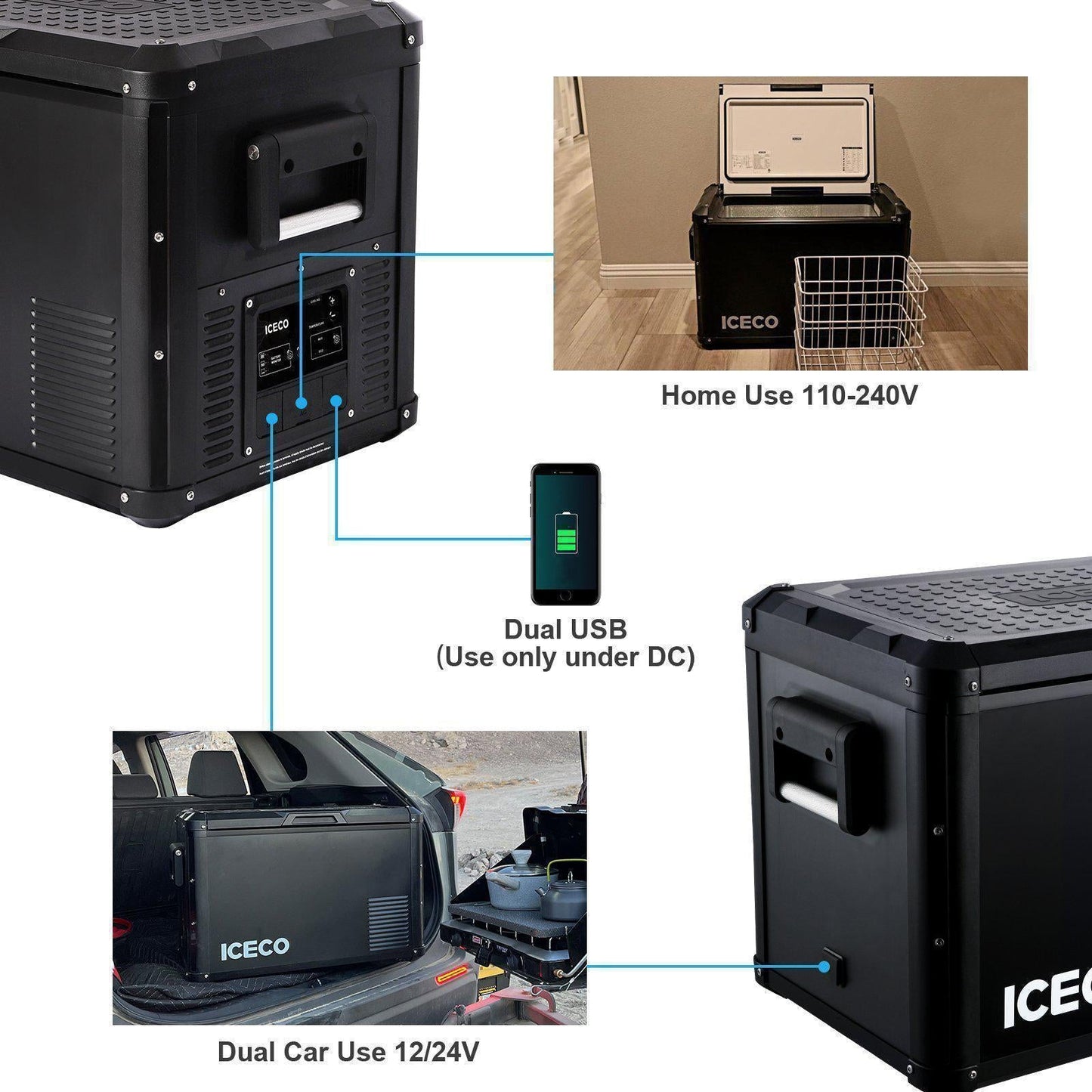 ICECO VL45ProS Single Zone Portable Fridge Freezer