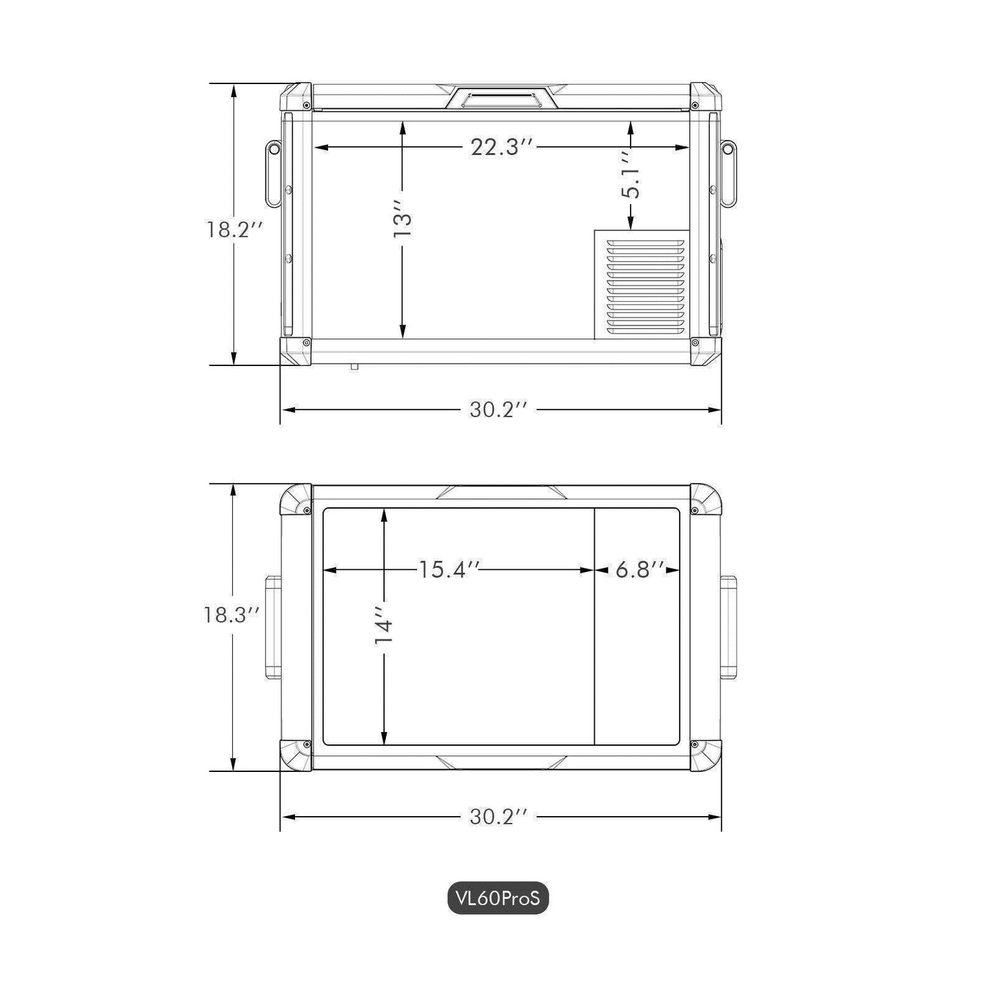ICECO VL60ProS Single Zone Portable Fridge Freezer