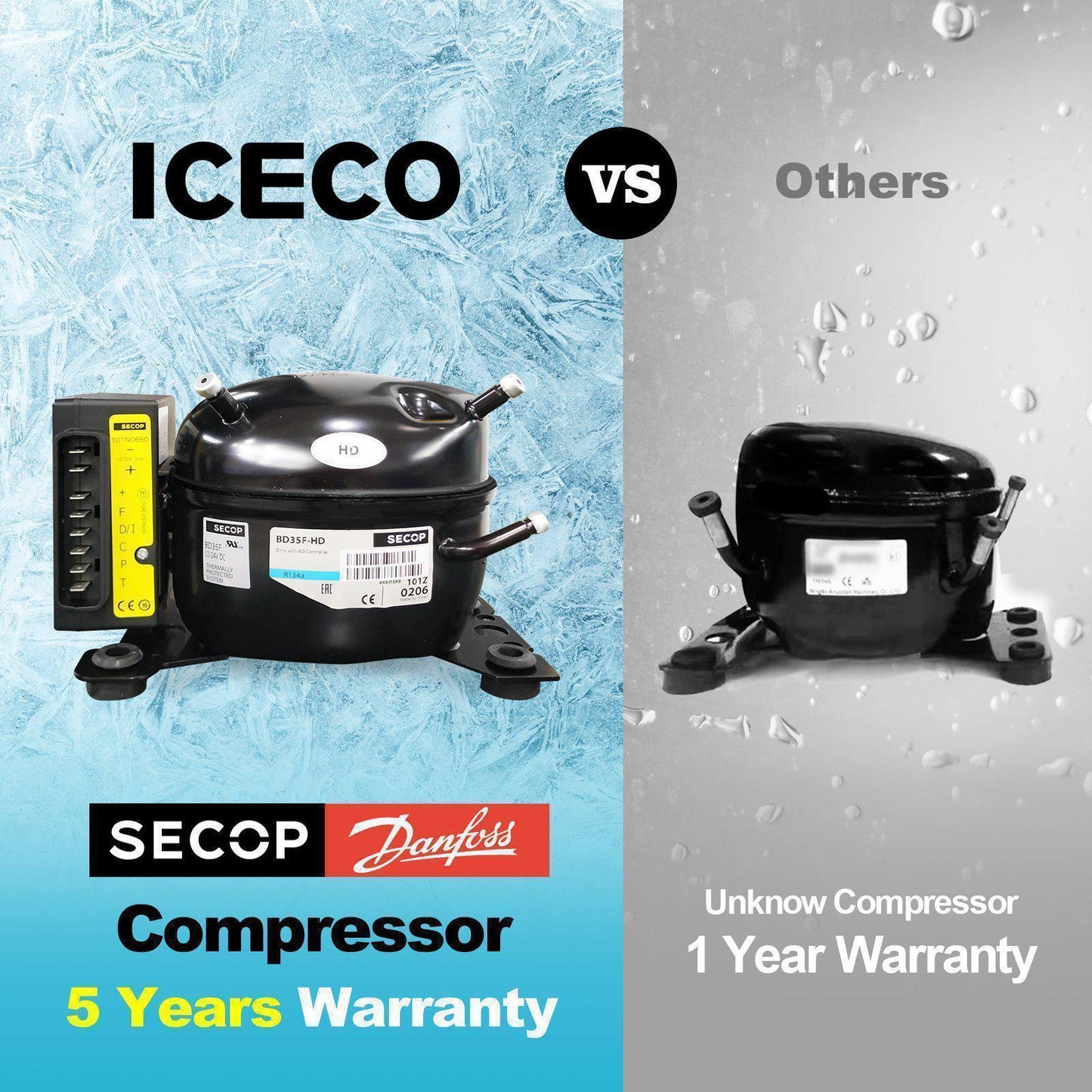 ICECO VL60ProS Single Zone Portable Fridge Freezer
