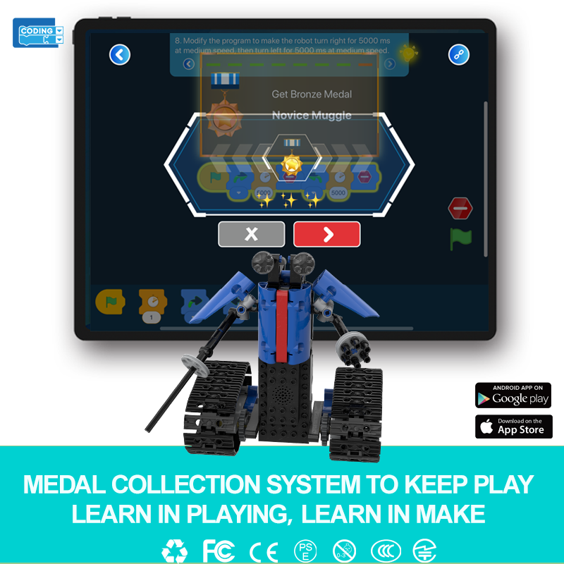 iHoneyComb Code Knight App-Controlled Self Build Jeep for Kids 6+ Years Old