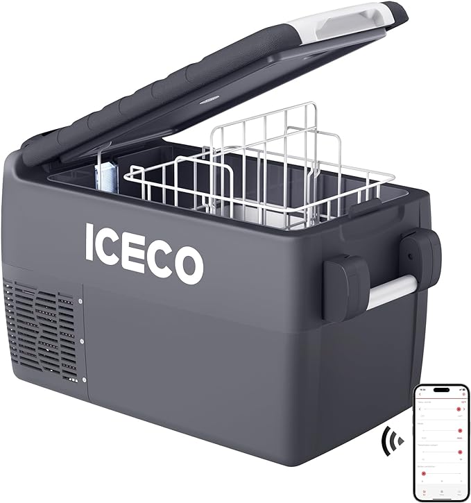 ICECO 30L-50L JP Series 12V APP Controlled Single Zone Portable Fridge Freezer