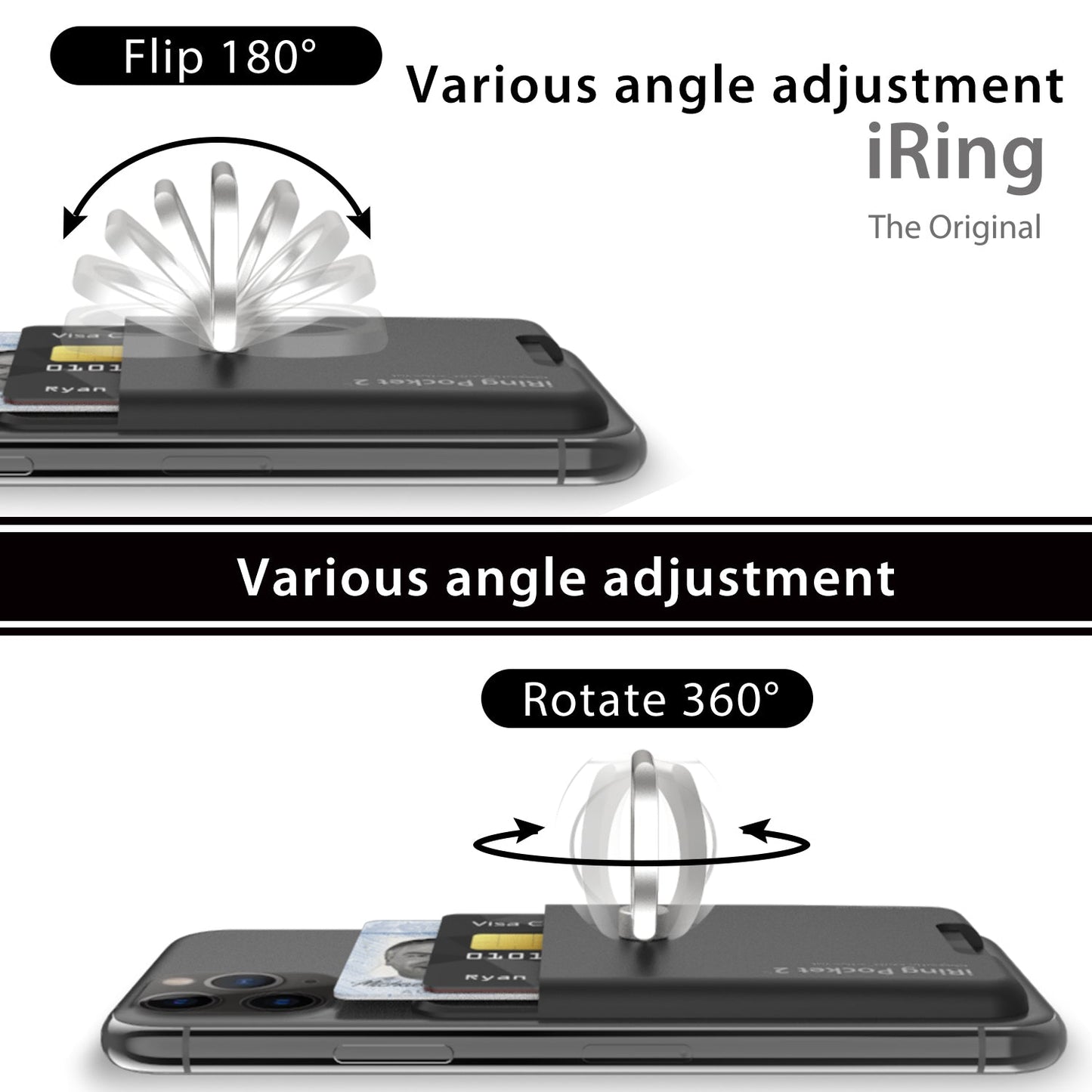 iRing Pocket - Holds 2 cards