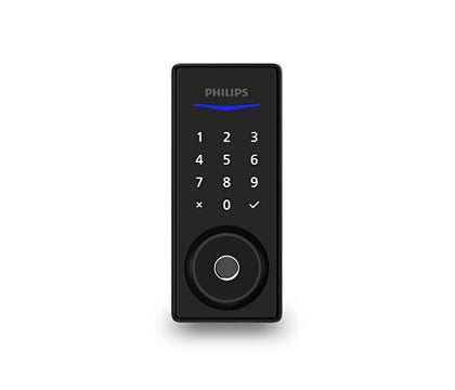 Philips Fingerprint Door Lock, Keyless Entry Door Lock, Electronic Door Lock, Touchscreen Keypad Deadbolt - Easy Installation and Set up