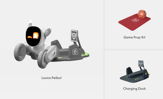 Loona Petbot Premium - Interactive AI Robot Companion with Facial Recognition, ChatGPT Integration, Smart Sensors & Games