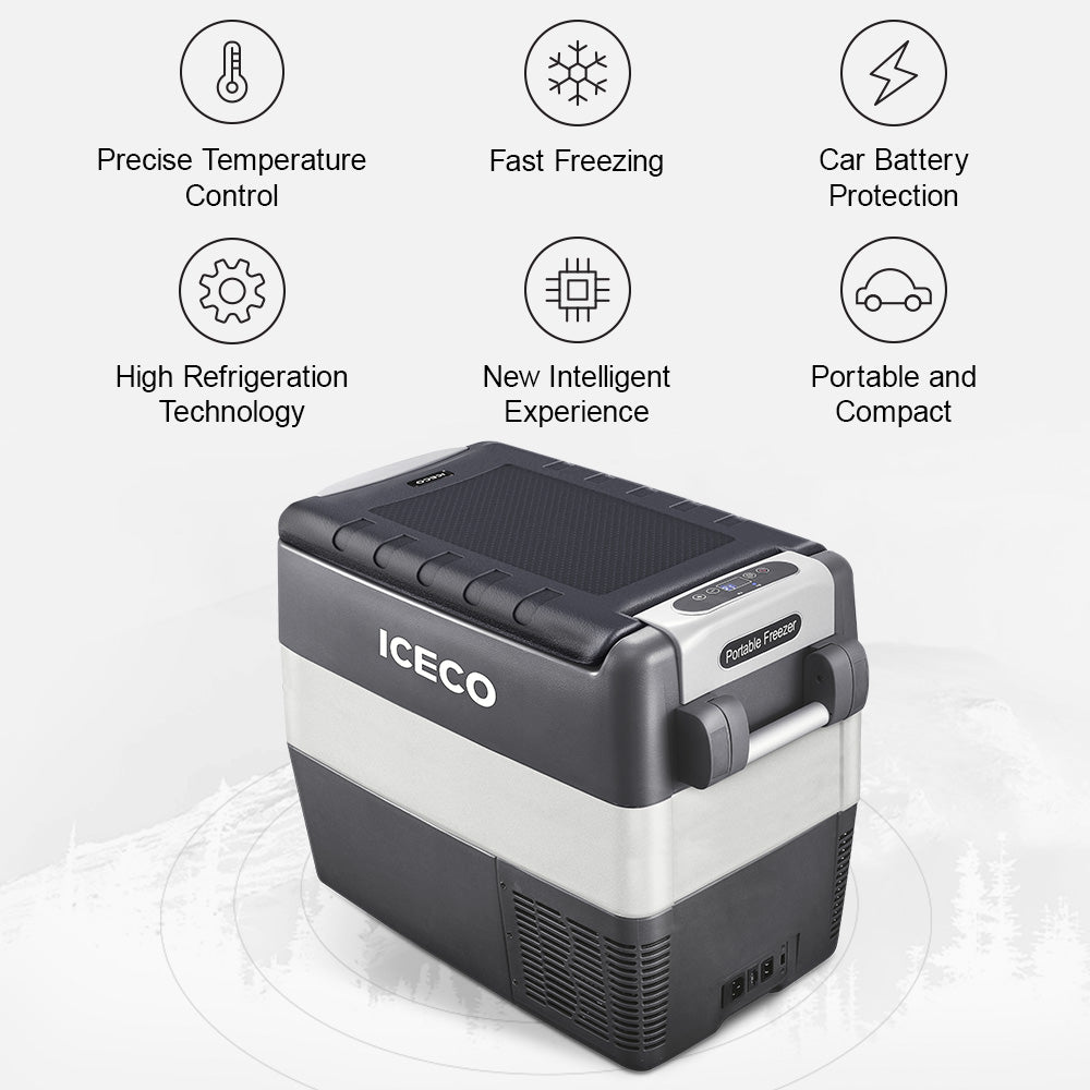 ICECO 30L-50L JP Series 12V APP Controlled Single Zone Portable Fridge Freezer