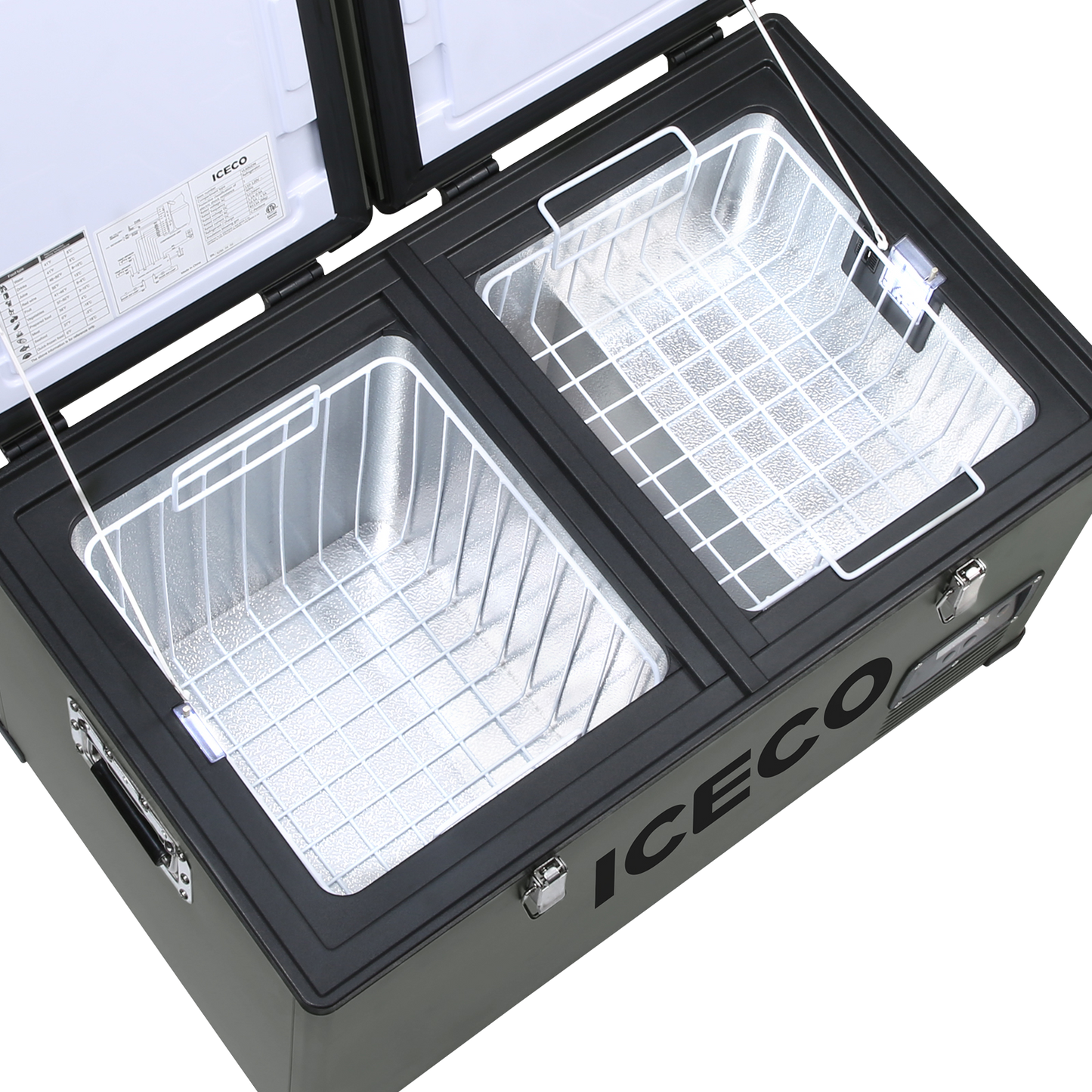 ICECO 63.4QT VL60 Dual 12V Portable Freezer Refrigerator